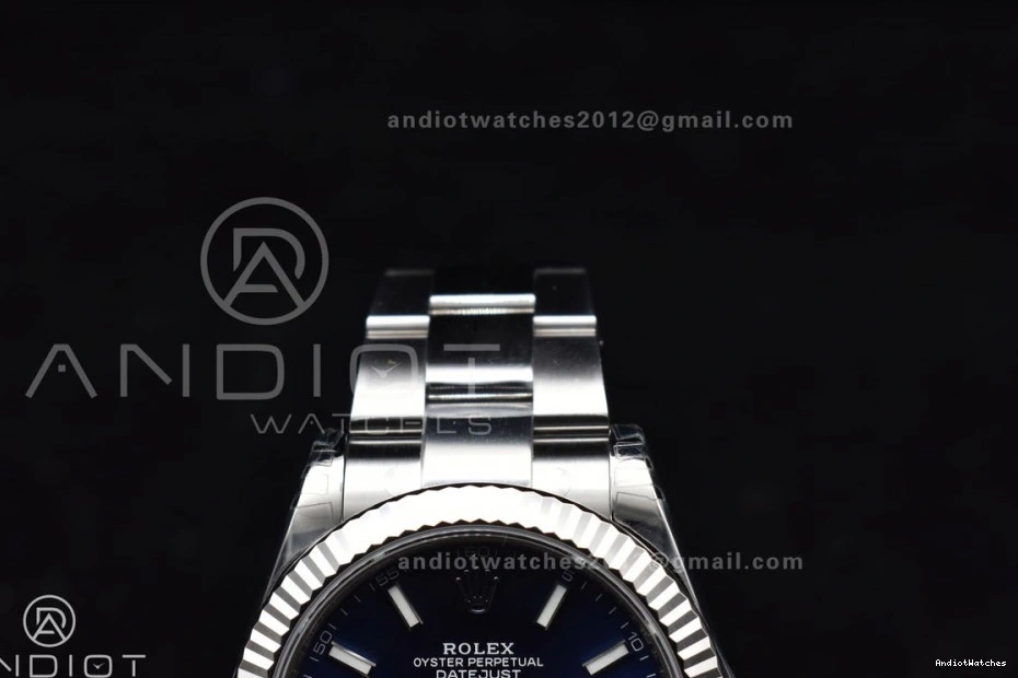 1:1 DateJust Bracelet On Blue 41 Resilient SS Oyster 613 VS Best 126334 Edition VSF Dial 904L 1119